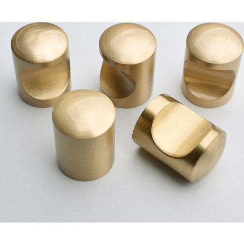 Gold Brass Cabinet Door Knobs And Handles Furnitures Cupboard Wardrobe Drawer Pull Single Hole Handles