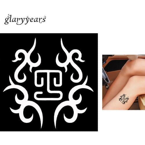 1 Piece Small Indian Henna Tattoo Stencil Tribal Totem Design Unisex Beauty Body Art Henna Tattoo Stencil Airbrush Painting G138