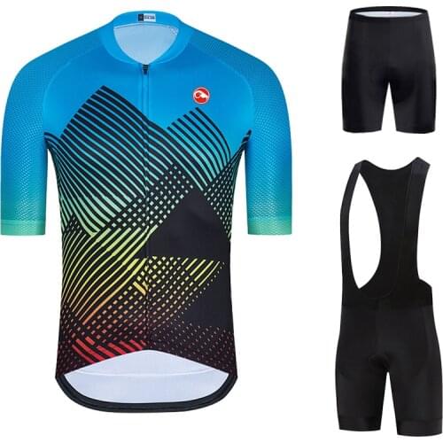 2021 Summer Cycling Clothing Racing Bicycle Clothes Suit Quick-Dry Mountain Bike Cycling Jersey Set Ropa Ciclismo Bike Clothing