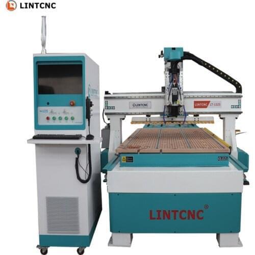 2021 New Arrival 3D 1325 1530 2030 2040 Linear ATC CNC Wood Router Machine For Soildwood Milling Cutting With 9KW Spindle