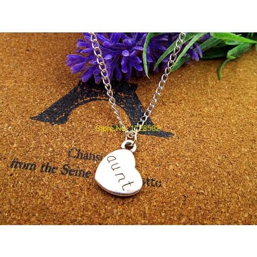 3pcs/lot 18*15mm silver heart charms,dad,mom,son,daughter,sister,broher,uncle,aunt,grandma,grandpa,granddaughter charm necklace