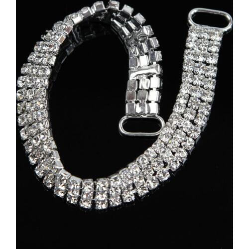 30 Pcs 18x0.9cm Rhinestone Chain Bulk Wholesale Bikini Connector Crystal Buckle Connectors