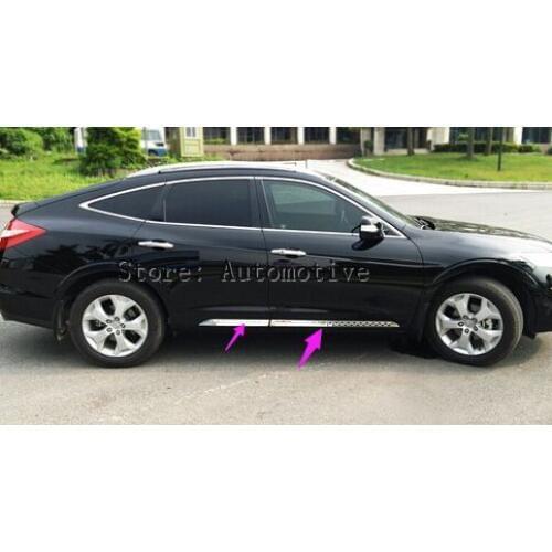 For Honda Crosstour 2011 2012 2013 2014 2015 side door Skirt Molding Trim 4pcs