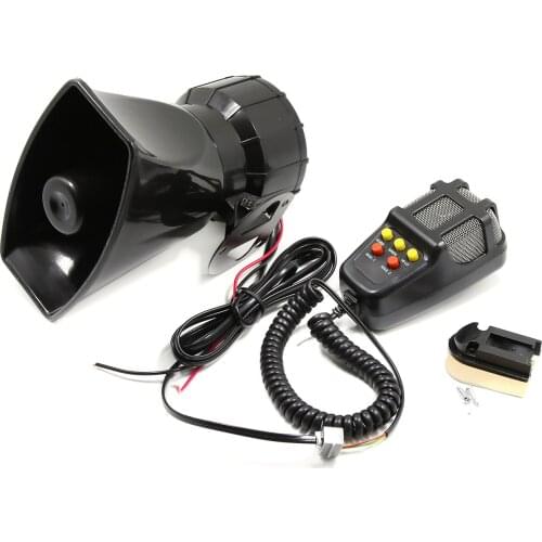 12V 100W Car Loudspeaker 5 Tone Alarm Horn Universal 110db Car Horn Loud Speaker Car Accessories For Car Trucks Boats