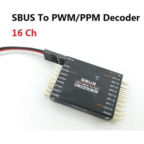 DIY SBUS To PWM/PPM Decoder 16 Channel Converter Receiver Signal Transverter For Futaba Frsky Orange