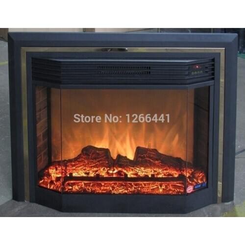 Electric firebox fireplace insert heater chimneypiece burner room warmer optical artificial flame