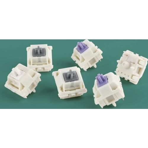 Custom 5 Pin Linear Switch Tactile Switch For Mechanical Gaming Keyboard GK61 GK64 Anne Pro 2 Sk87 Mx Switch Button Milk Purple