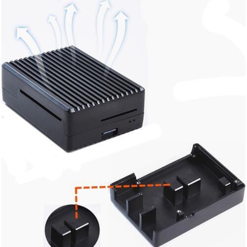 New Raspberry Pi 4 Aluminum Alloy Case Enclosure Heat sink for Raspberry Pi 4 Model B