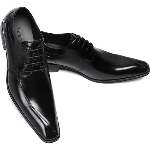 Italian Style Handmade Summer Mens Dress Shoes Genuine Leather Lace Up Wedding Formal Oxfords Business Office Shoes