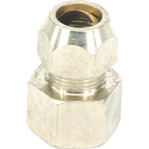 LOT2 3/8"BSP Female To Fit 10mm Tube O/D Nickel Brass Ferrule Pneumatic Air Compression Fitting