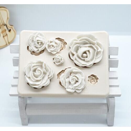 Luyou DIY 1pc Flowers cake tools silicone molds fondant mold cake decorating tools resin mold baking accessories FM1460