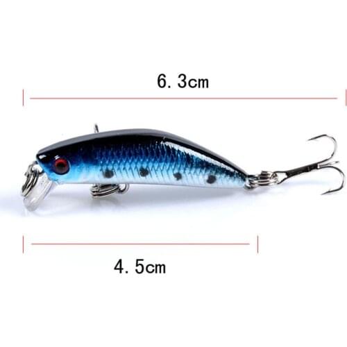 Minnow Mini Fishing Lure 4.5cm 2.8g Topwater Hard Bait Fishing Tackle