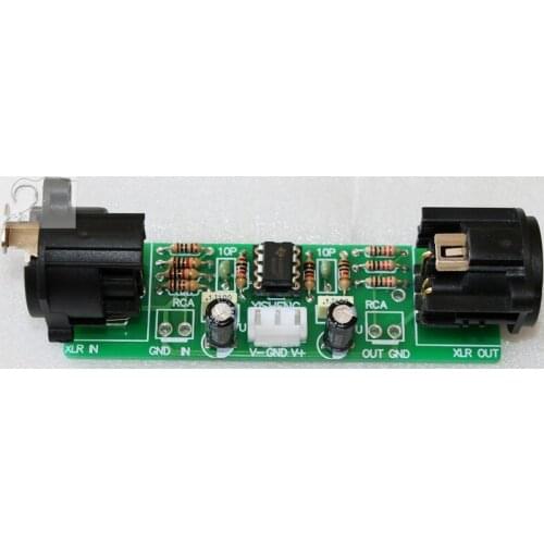 Power Amplifier Balanced Pre-amp/unbalanced To Balanced/balanced To Unbalanced/RCA To XLR Board/mono/kit Finished Board DC10-15V