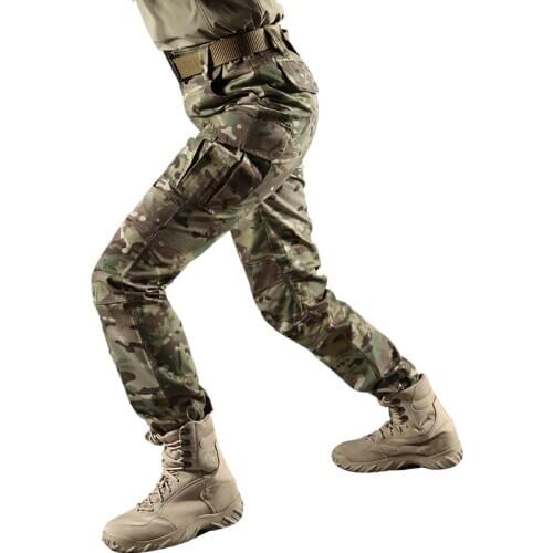 Men Plaid CP Camouflage Multi Pocket Overalls Long Trousers Outdoor Training Climbing Hiking Camping Wargame Army Tactical Pants