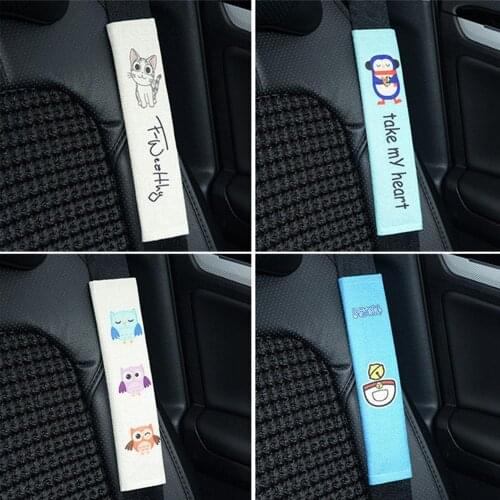 Cartoon Car Seat Belt Cover Harness Cushion Breathable Auto Shoulder Pad kids Seatbelt Strap Shoulder Protector Car Accessories