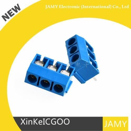 Original 100pcs/Lot 3 Pin Screw Terminal Block Connector 5mm Pitch 5.08-301-3P 301-3P 3pin
