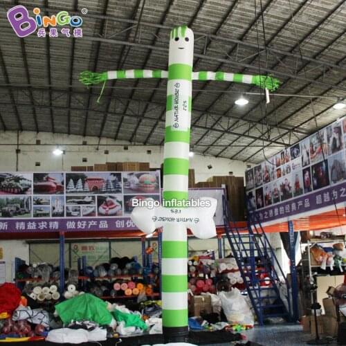 PROMOTIONAL TOY 6m inflatable green white arrow air dancer personalized outdoor advert decoration