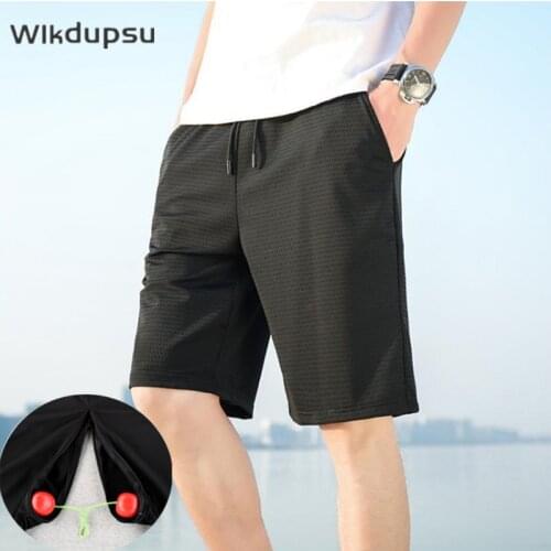 Outdoor Sex Pants Men Summer Zipper Open Croch Crotchless Sweatpants Shorts Hot Sexy Hosen Frauen Broek Man Trousers Plus Size