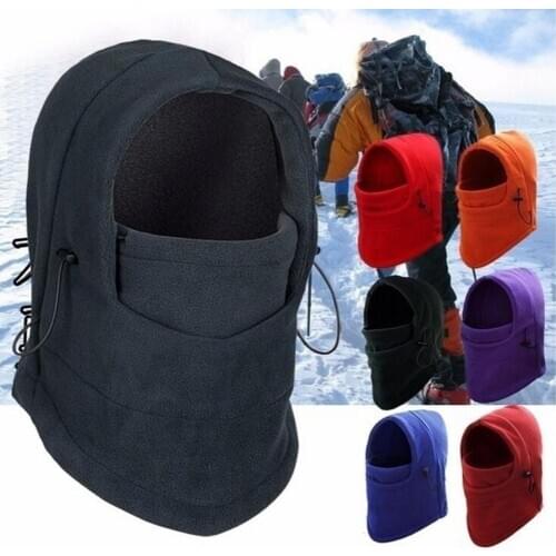 Winter Cycling Cap Fleece Thermal Keep Warm Windproof Cycling Face Mask Balaclava Skiing Fishing Hiking Skating Hat Headwear