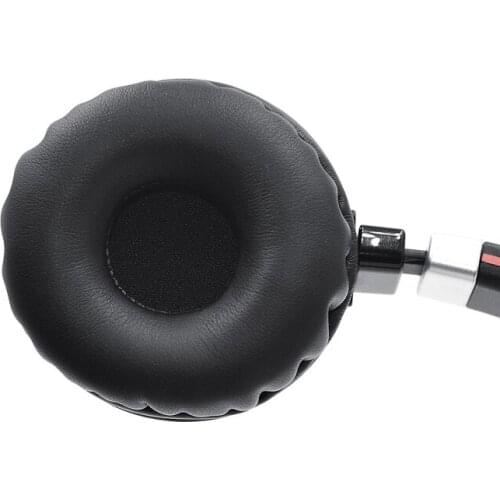 YYDS 1Pair Leather Ear Pads Cushion Cover Earpads Replacement for Jabra Evolve 20 20se 30 30II 40 65 65+ 75 75+ uc ms Headset