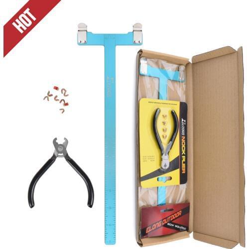 2019 ELONG 1 SET Nocking Point Plier Turning Kit + T Square Ruler Measure Tool Accessories Recurve Bow Archery Shooting