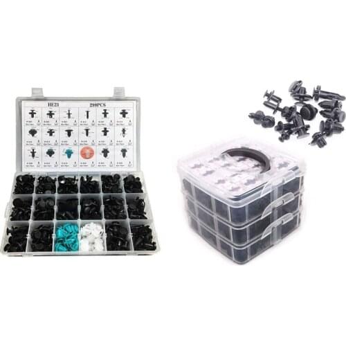 299Pcs/Set 18 Size Auto Car Fastener Clips with 620Pcs Universal Mixed Auto Fastener Car Bumper Clips