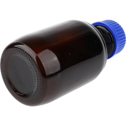 2x Reagent Bottle 500ml+250ml Borosilicate Glass With Blue Screw Cap
