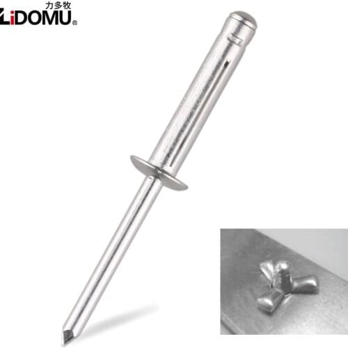 500pcs. blind fold rivets aluminium rivet folding type 4.0mm, 4.8mm