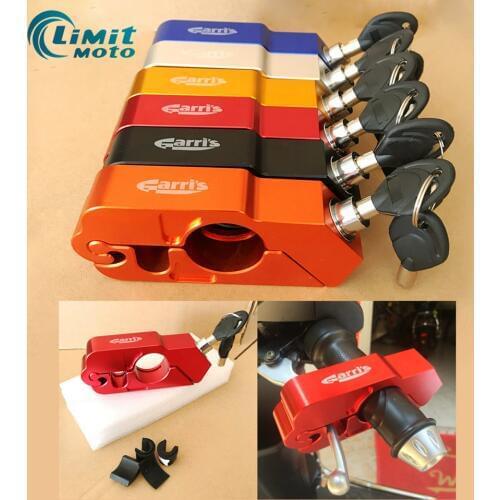 CNC Aluminum Handle Grip Security Safety Locks Handlebar Handset Brake Lever Lock Fit Scooters ATV Motorcycles Dirt Street Bikes