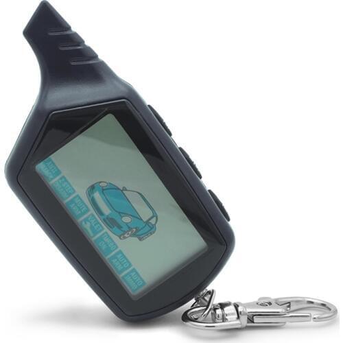 10PCS 2-way B6 Lcd Remote Control Key Fob Chain keychain for Vehicle Security Starline B6 Two Way Car Alarm System free shipping