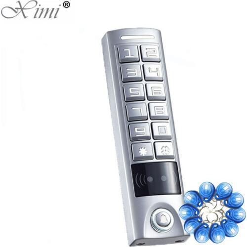 DHL Free Shipping IP65 Waterproof RFID Card Reader 125KHZ Smart Card Standalone Door Access Control Reader With Keypad M08B