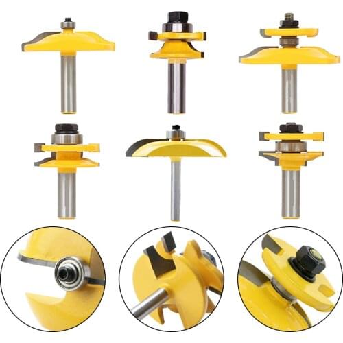 Carbide Alloy Milling Cutter Tool Router Bit Shank Door Tenon Joints Sharp edge Industrial Grade Woodworking Drill Bit Woodwork