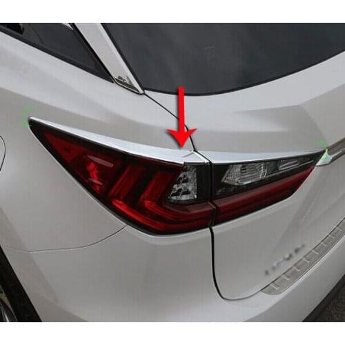 For Lexus RX Class RX350 RX405h 2016-2018 ABS Chrome Tail light Trim