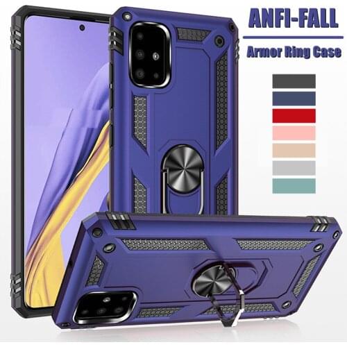 Armor Magnetic Cover Coque Funda For Samsung Galaxy A51 A71 4G A 51 71 5G Ring Case Capa