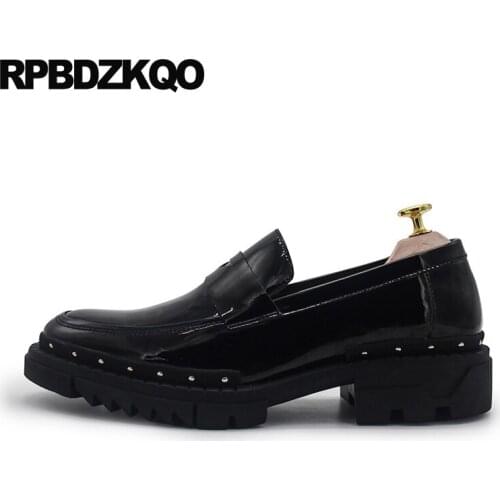Italy Runway Luxury Brand Shoes Men Black Fashion Deluxe Patent Leather Loafers Slip On Designer Italian High Quality Casual Hot