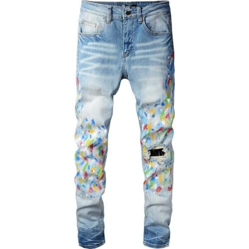 Узкие джинсы для мужчин MORUANCLE China At AliExpress