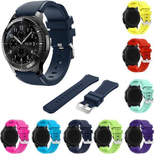 Replacement Silicone Watchband For Gear S3 Classic/Frontier 22mm Smart Watch Band Strap Bracelet For Samsung Gear S3 210mm 190mm