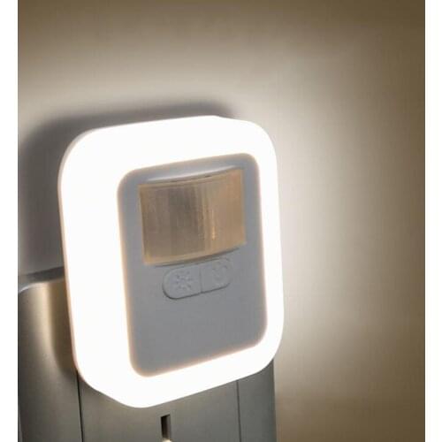 LED 5Modes Dimmable Warm White Night Light With Light Control 110V/220V