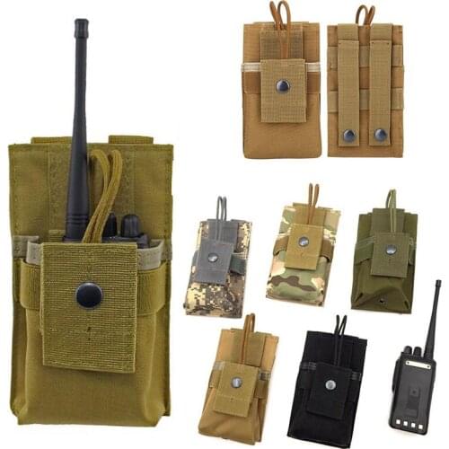 Tactical Molle Radio Pouch Walkie Talkie Wasit Bag Paintball Military Shooting Interphone Holster Mag Pouch Hunting Accessories