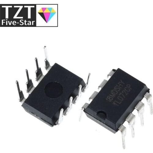 TZT 10PCS TL072CP DIP8 TL072 DIP TL072CN DIP-8 new and original IC