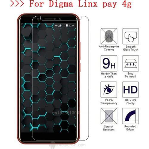 For Digma LINX Pay 4G Tempered Glass Protective Glass Film Explosion-proof For Digma LINX Pay 4G Screen Protector