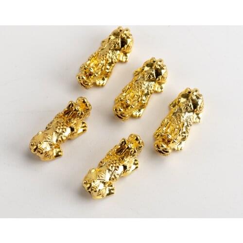Golden Kirin Pendant Gold panted Alloy Charms Jewelry Findings & Components For Jewelry Pendants Making #JY306