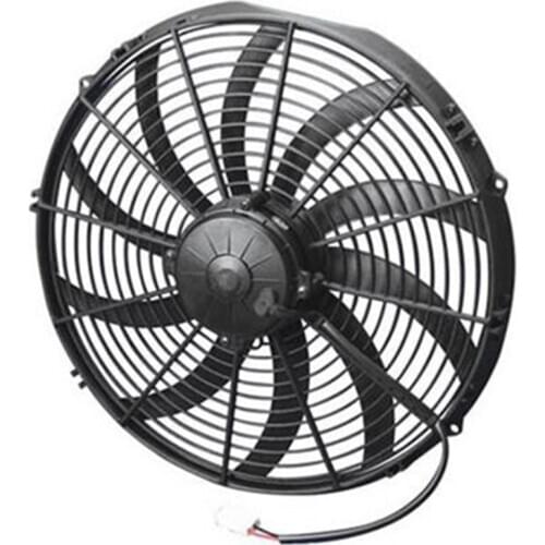 30102048 16" Pusher Fan 12 VOLT High Performance Curved Blade 2024 cfm for SPAL Alternatives