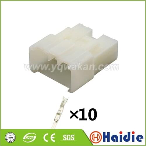 2sets 10pin auto plastic wiring cable plug audio electric male unselae connector