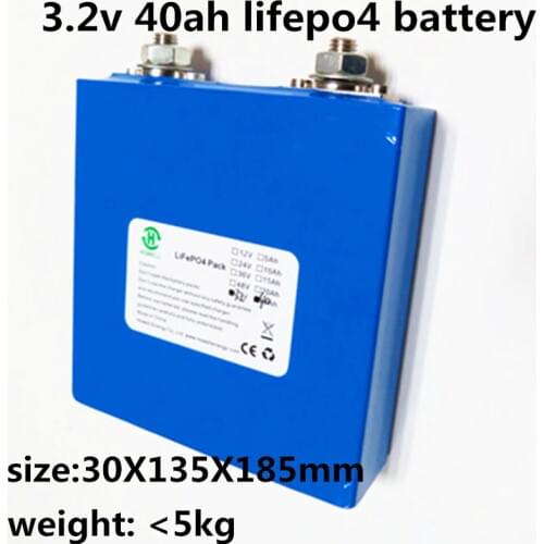 GTK rechargeable 3.2V 40Ah Lifepo4 Battery for 12V 24V 36V 48V 60V 72V motorcycle electric vehicle and Battery pack DIY