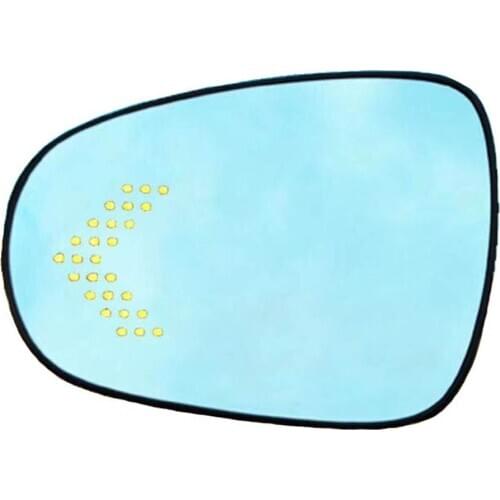 Car door fender 2 side rear view mirror blue wide angel led turn signal lamp heated glass for lexus ES200 es300 es260