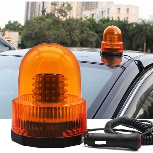 Car Light Assembly Rotary Warning Light 12/24V Road Signal Rescue Strobe Light For Police Flashing Lights 3 Color 2 Mode