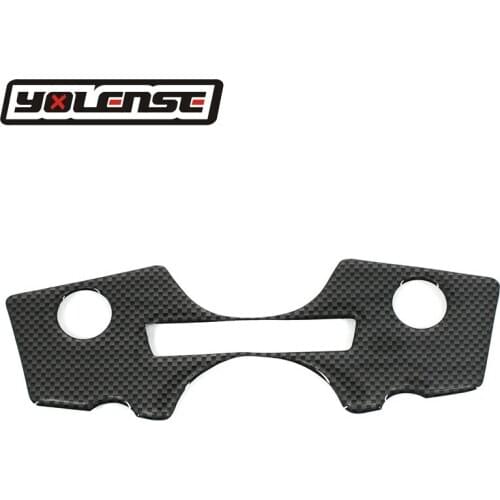 For Suzuki GSX1300R 1997-2007 Carbon Fiber Triple Top Three Tree Upper Clamp Front Yoke Protector Cover Decal Pad