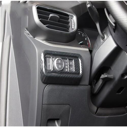 For Ford Explorer 2020 2021 ABS Car Styling Headlight Switch Buttons Decorative Covers Trim Interior Stickers