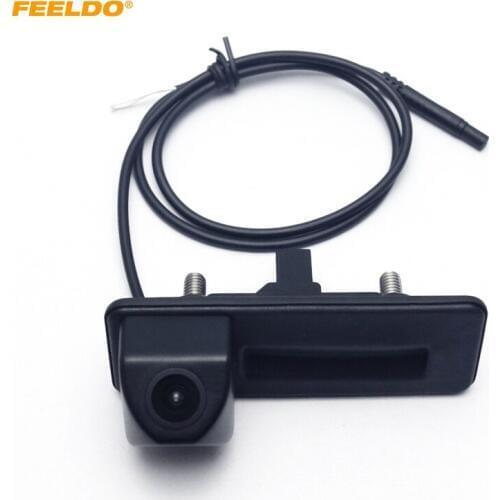 FEELDO Special Car Rearview Trunk Handle Parking Camera For Skoda Octavia 2010~2012 #2852